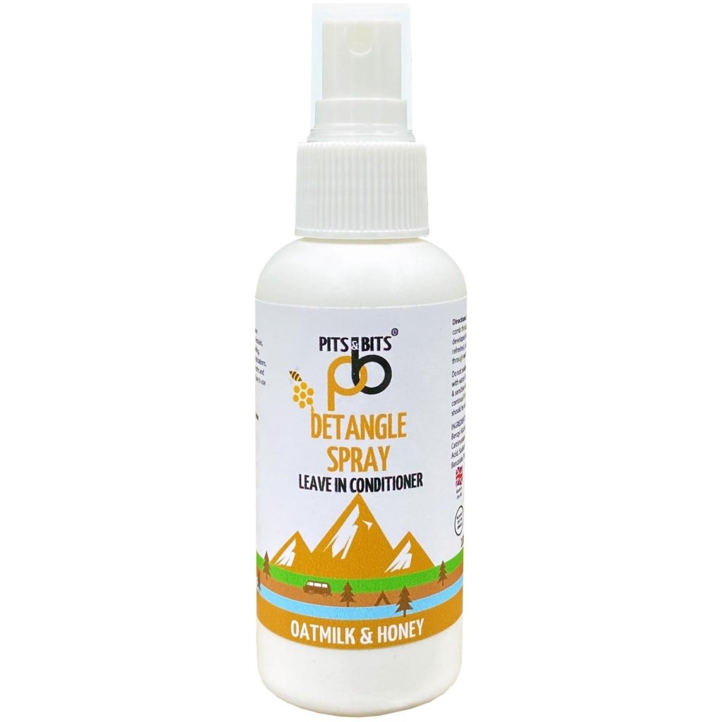 Pits &amp; Bits Detangling Spray Leave In Conditioner - Oatmilk and Honey Fragrance 100ml Travel size - Hill and Dale Outdoors