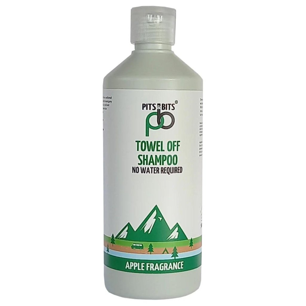 Pits &amp; Bits Towel Off Shampoo - Apple Fragrance 500ml - Hill and Dale Outdoors