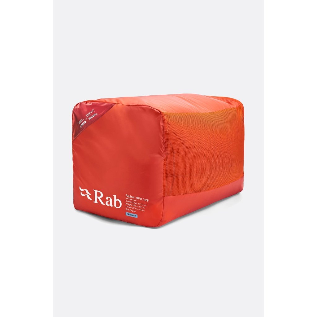 Rab Alpine - 6C / 20F Down Sleeping Bag - Hill and Dale Outdoors