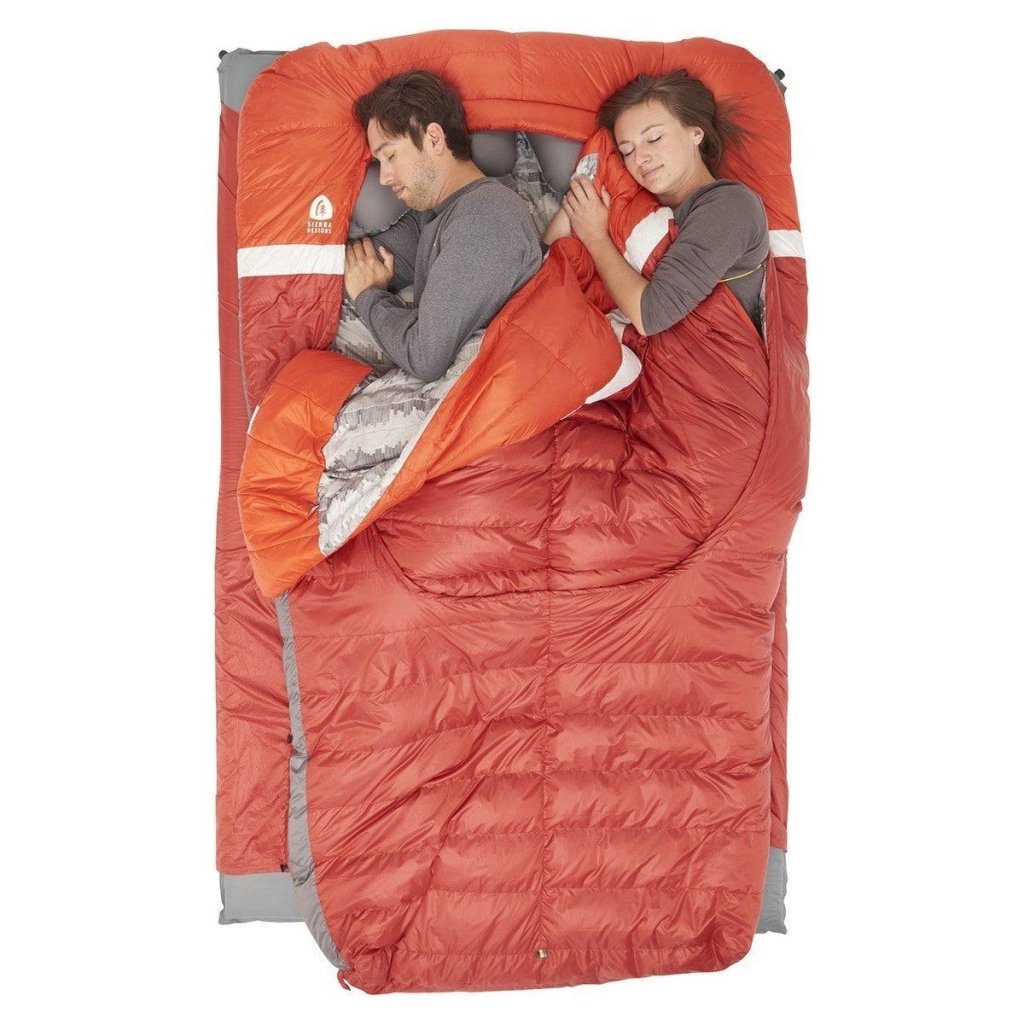 Sierra Designs Backcountry Bed Duo 650F 20° Degree Down Sleeping Bag - Red - Hill and Dale Outdoors