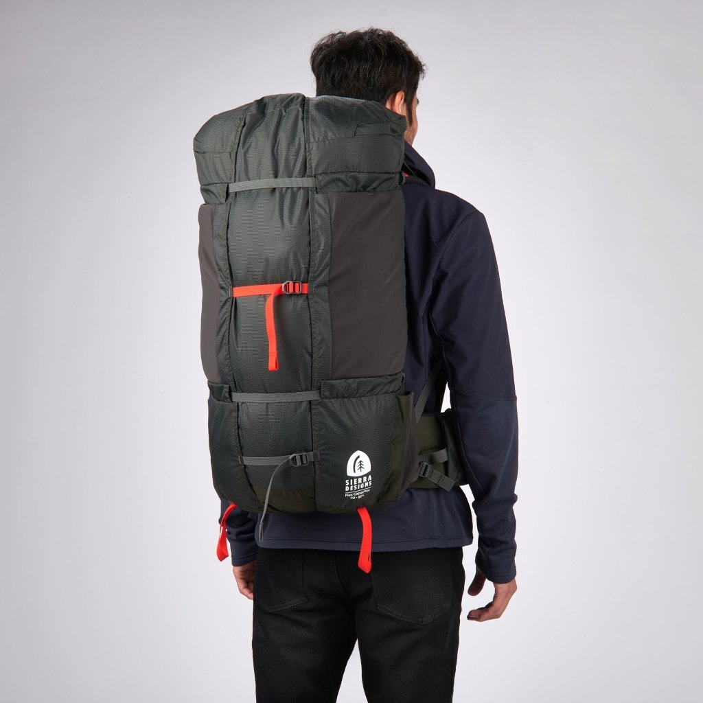 Sierra Designs Flex Capacitor 40L - 60L Blackpack With Waist Belt - Majolica - Hill and Dale Outdoors