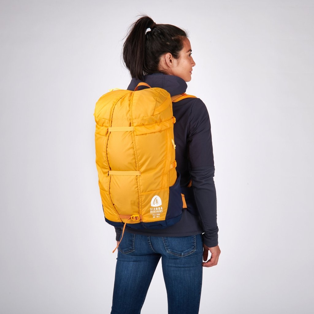 Sierra Designs Flex Hike 20L - 30L Backpack - Butterscotch/Navy - Hill and Dale Outdoors