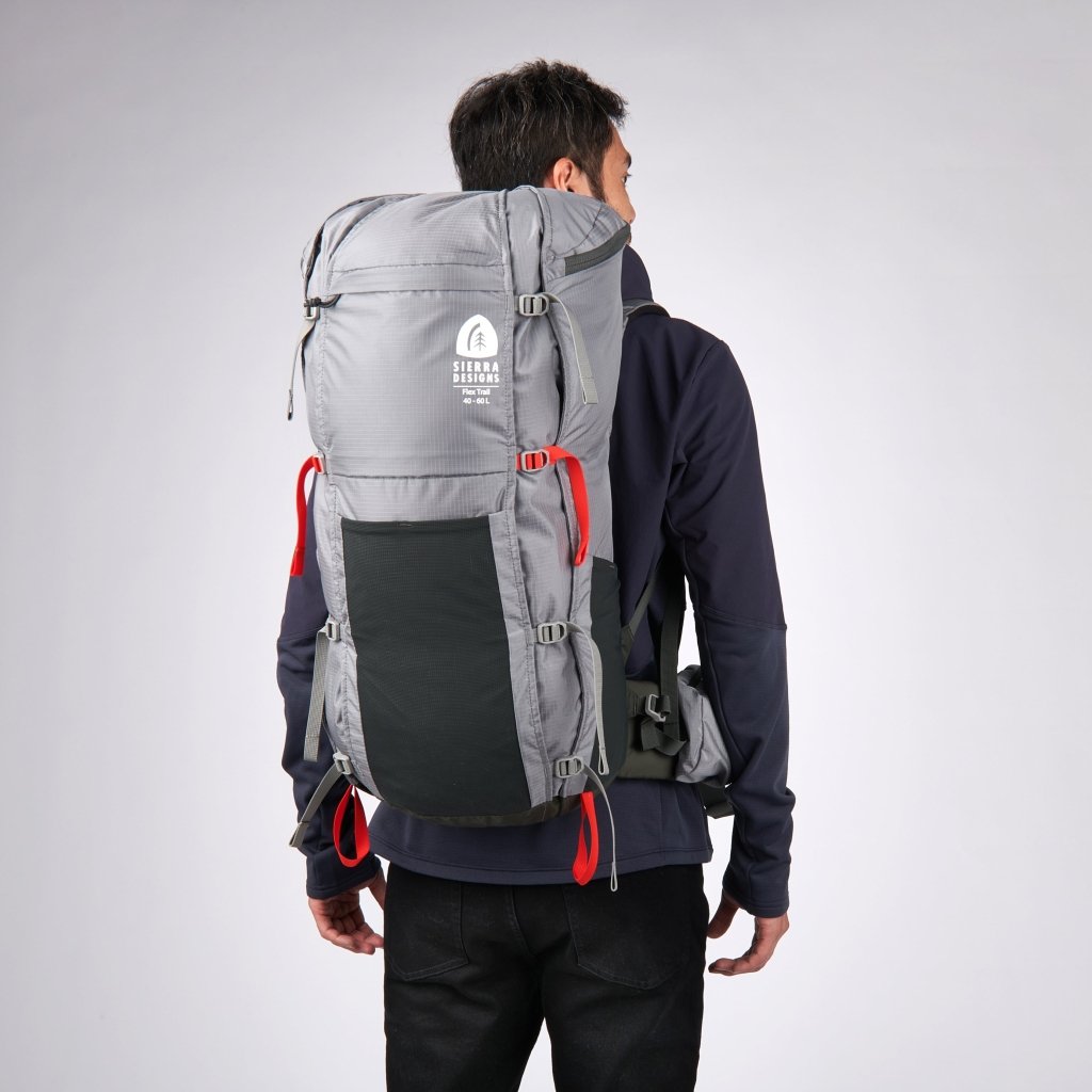 Sierra Designs Flex Trail 40L - 60L Rucksack - Wild Dove/Peat - Hill and Dale Outdoors
