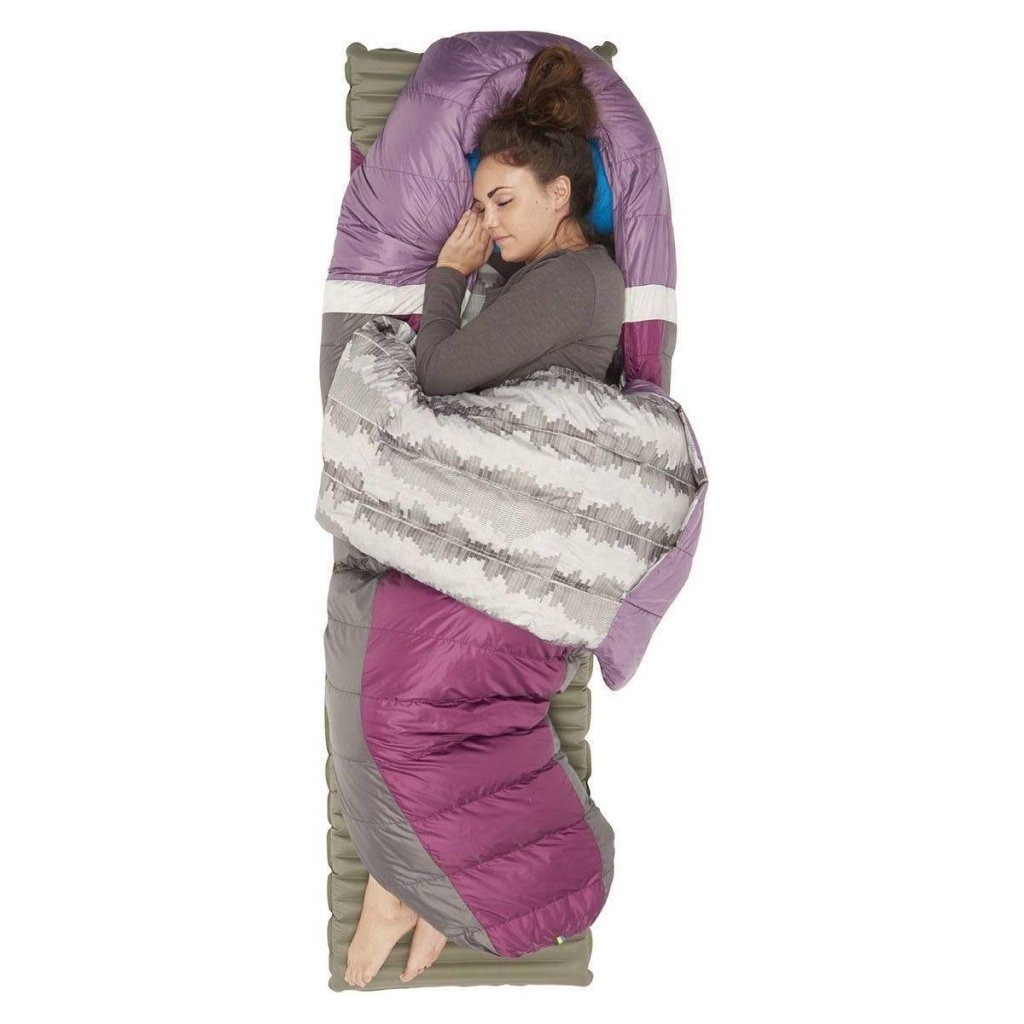 Sierra Designs Women&#39;s Backcountry Bed 650F 20° Degree Down Sleeping Bag - Purple - Hill and Dale Outdoors
