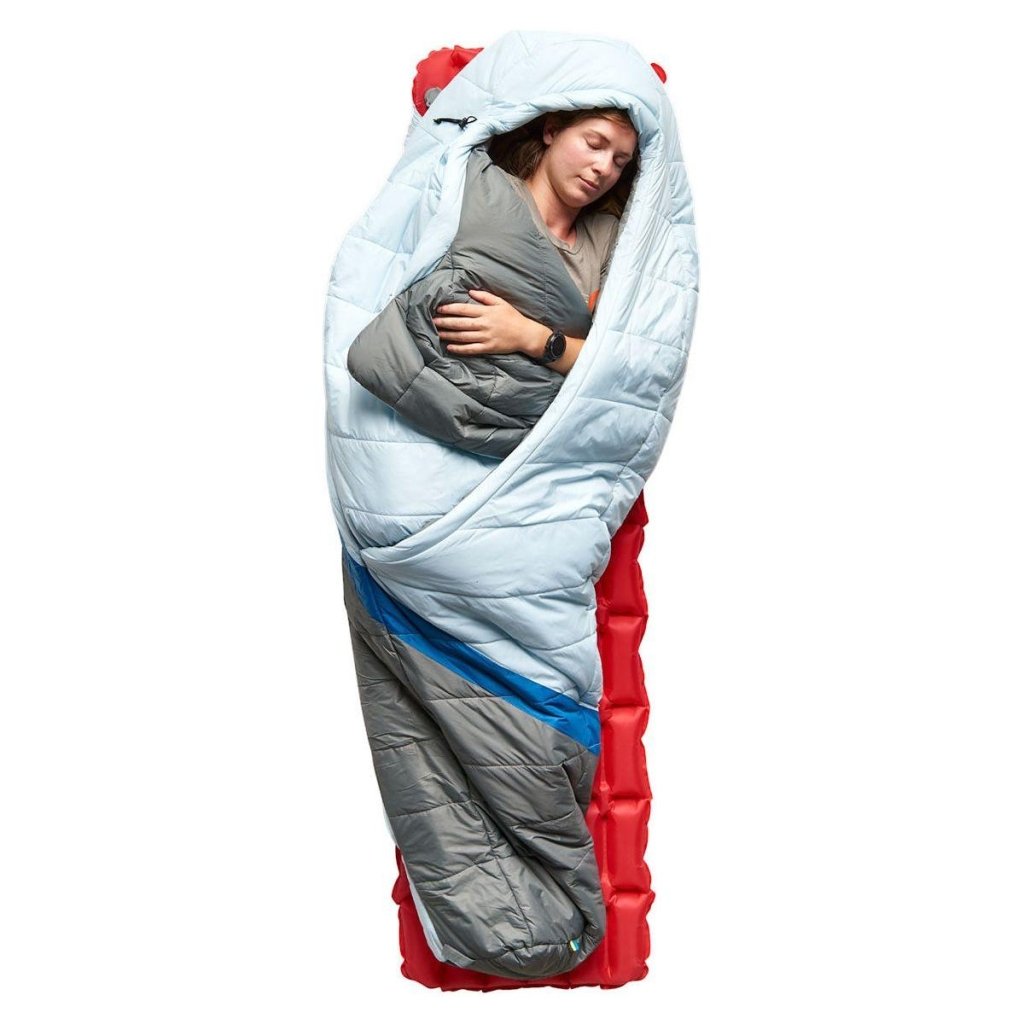 Sierra Designs Women&#39;s Night Cap 20° Degree Synthetic Sleeping Bag - Ice Blue - Hill and Dale Outdoors