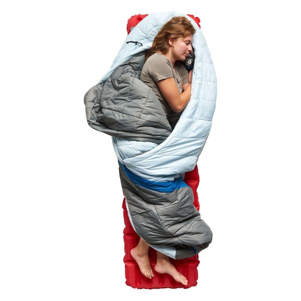Sierra Designs Women&#39;s Night Cap 20° Degree Synthetic Sleeping Bag - Ice Blue - Hill and Dale Outdoors
