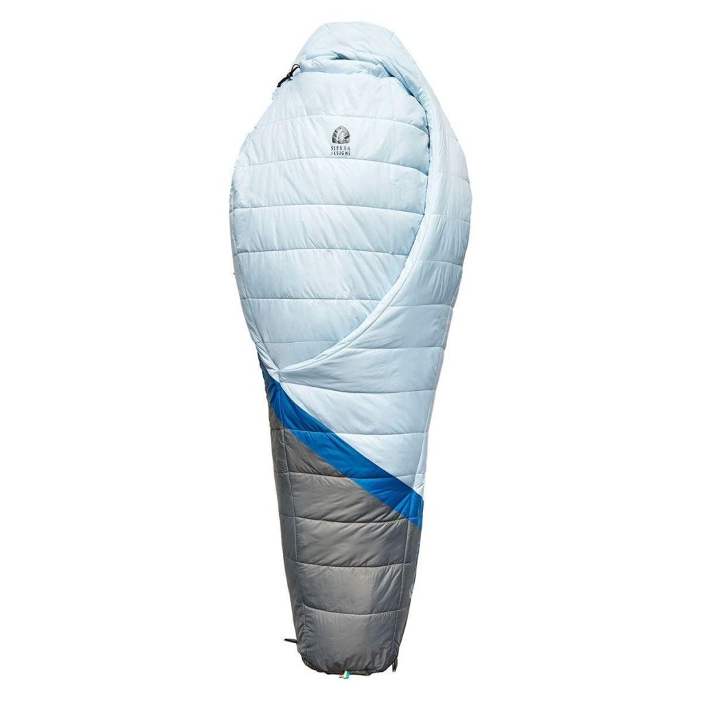 Sierra Designs Women&#39;s Night Cap 20° Degree Synthetic Sleeping Bag - Ice Blue - Hill and Dale Outdoors