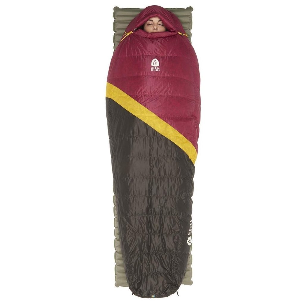 Sierra Designs Women&#39;s Nitro 800F 20° Degree Down Sleeping Bag - Sangria - Hill and Dale Outdoors