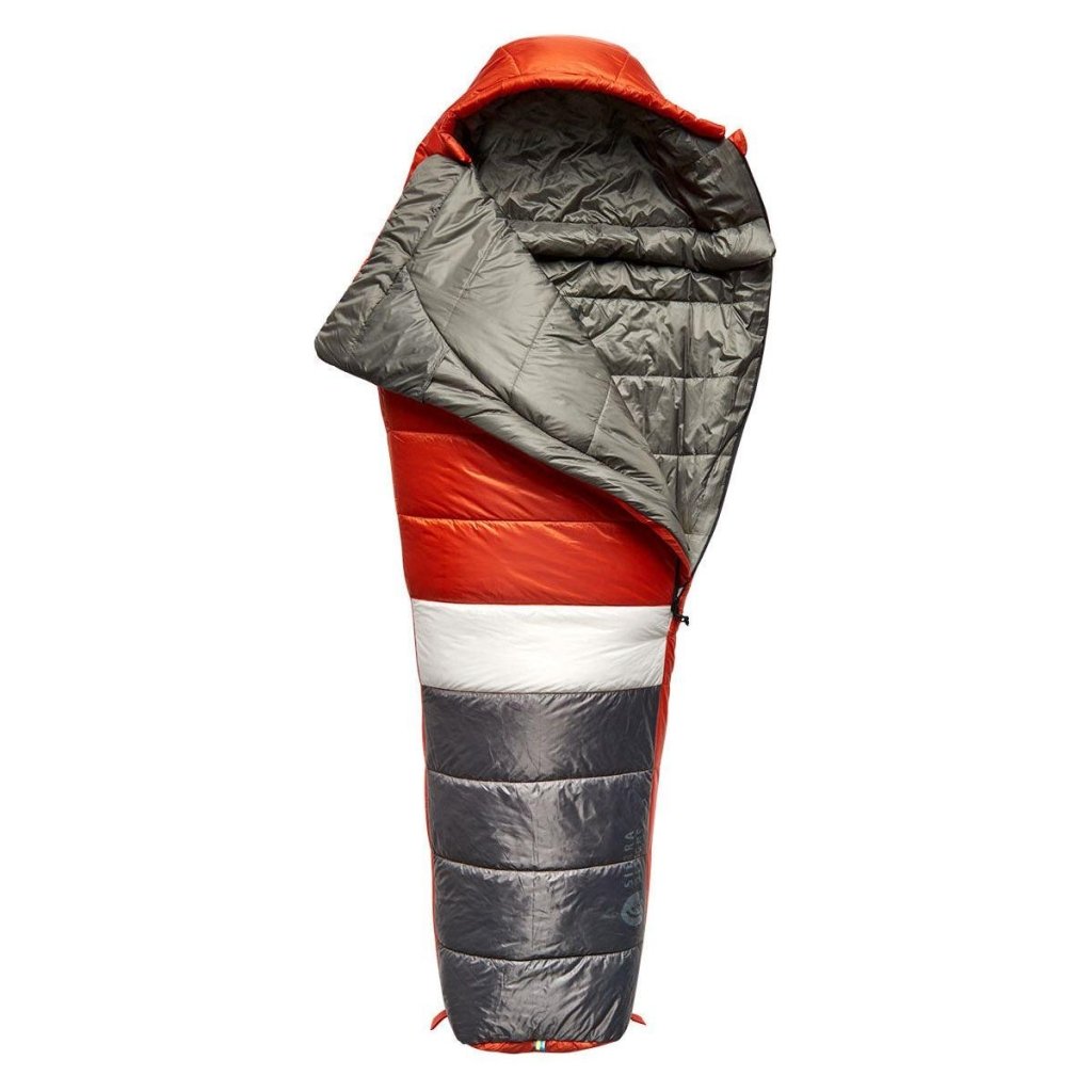 Sierra Designs Women&#39;s Shut Eye 20° Degree Synthetic Sleeping Bag - Red Grey - Hill and Dale Outdoors