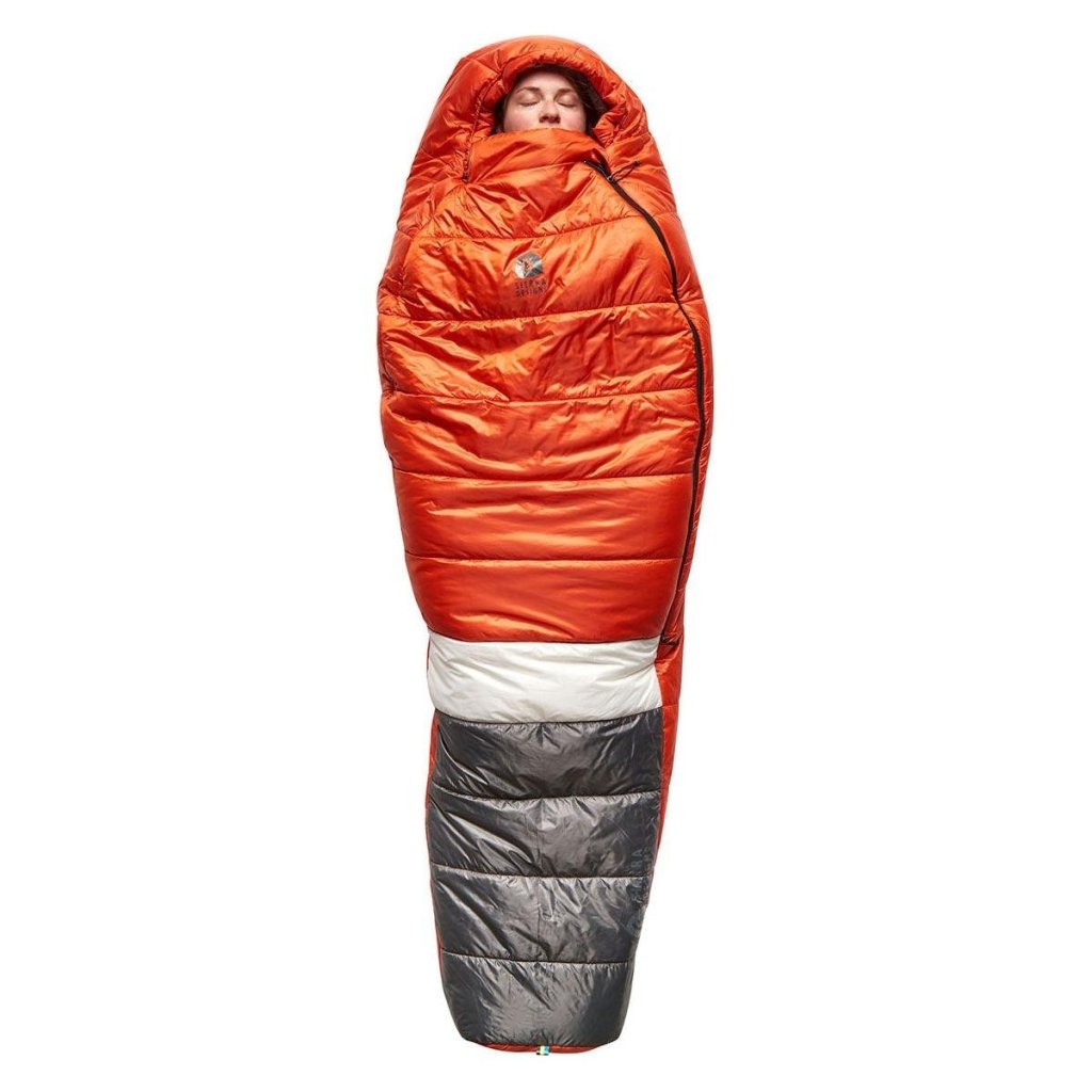 Sierra Designs Women&#39;s Shut Eye 20° Degree Synthetic Sleeping Bag - Red Grey - Hill and Dale Outdoors