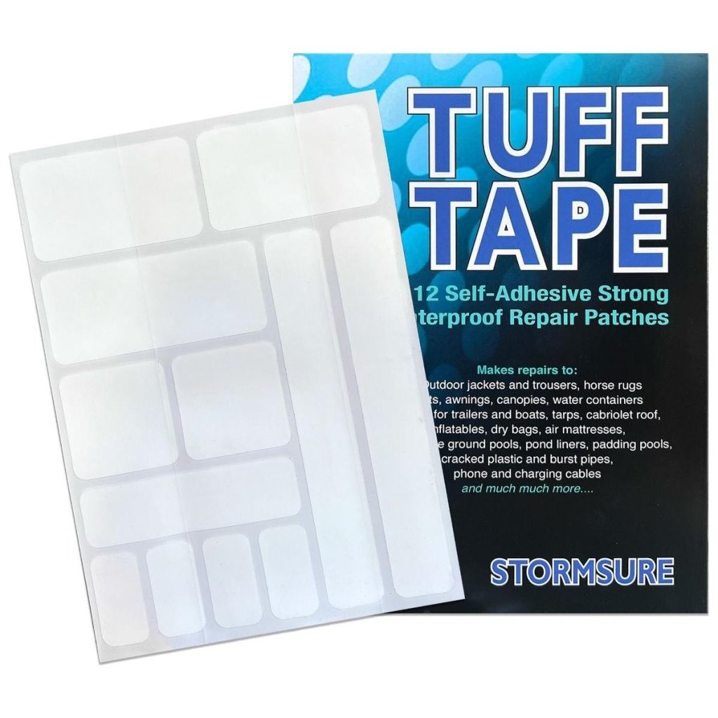 Stormsure &#39;TUFF Tape&#39; Assorted Self Adhesive Patch Set - Large (12 patches) - Hill and Dale Outdoors