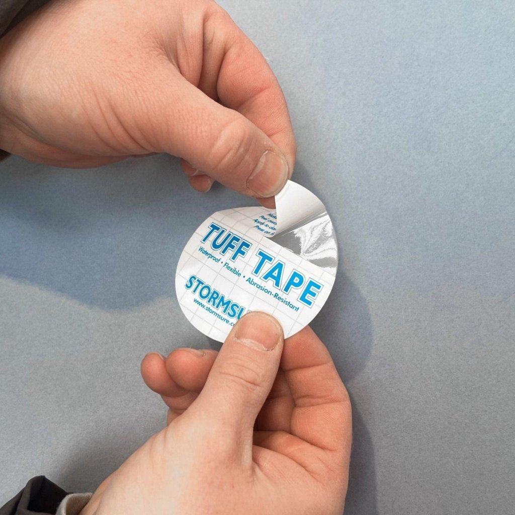 Stormsure &#39;TUFF Tape&#39; Self Adhesive Waterproof Repair Patches - 5 pack 75mm - Hill and Dale Outdoors