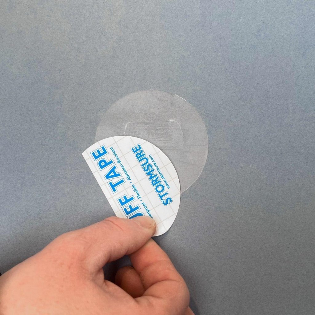 Stormsure &#39;TUFF Tape&#39; Self Adhesive Waterproof Repair Patches - 5 pack 75mm - Hill and Dale Outdoors