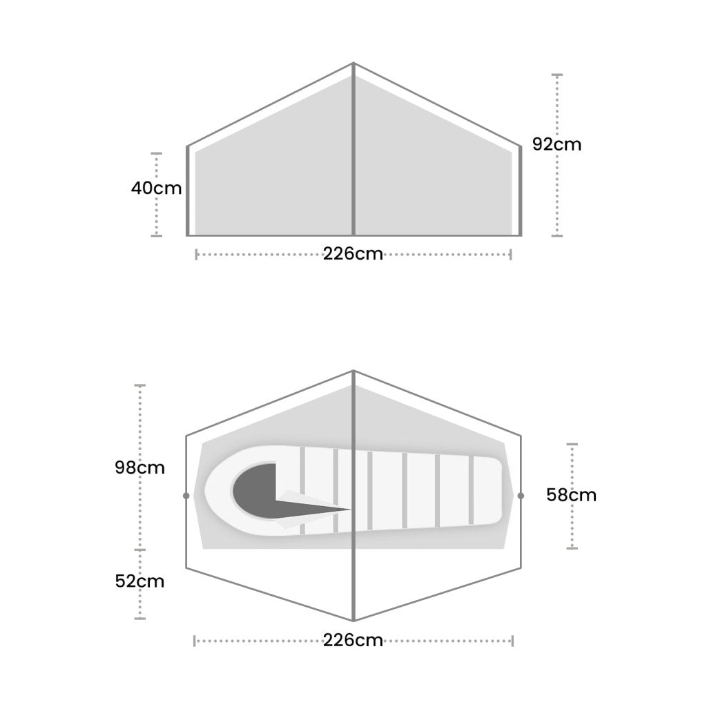 Terra Nova Laser Lite 1 Tent - Green - Hill and Dale Outdoors