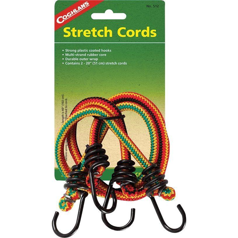 Coghlans Stretch Bungee Cords / Luggage Straps 20&quot; Pack of 2 - Hill and Dale Outdoors