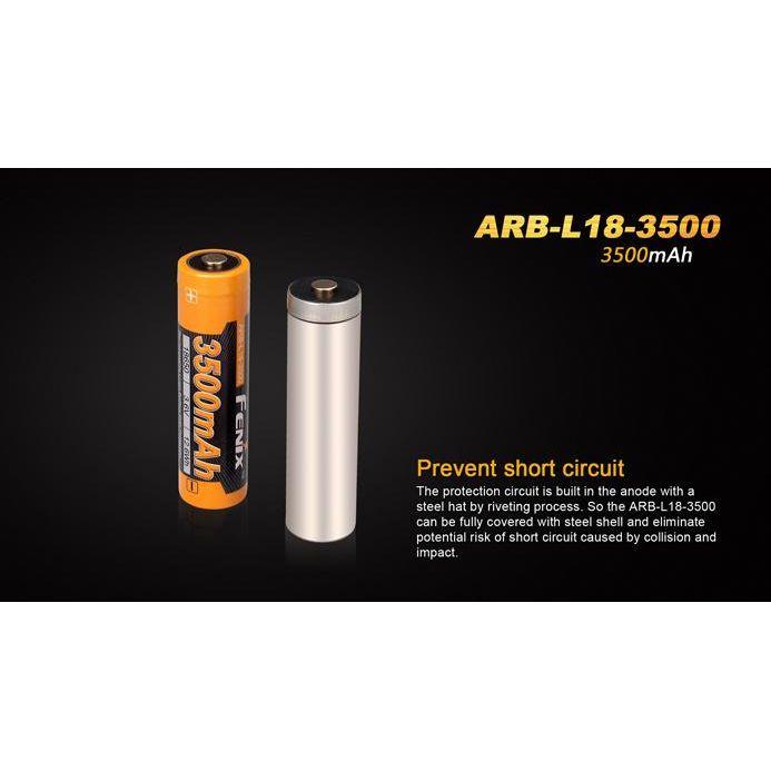 Fenix ARB - L18 - 3500 18650 Battery - Hill and Dale Outdoors