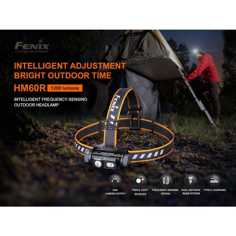 Fenix HM60R 1200 Lumens Rechargeable Headtorch - Hill and Dale Outdoors