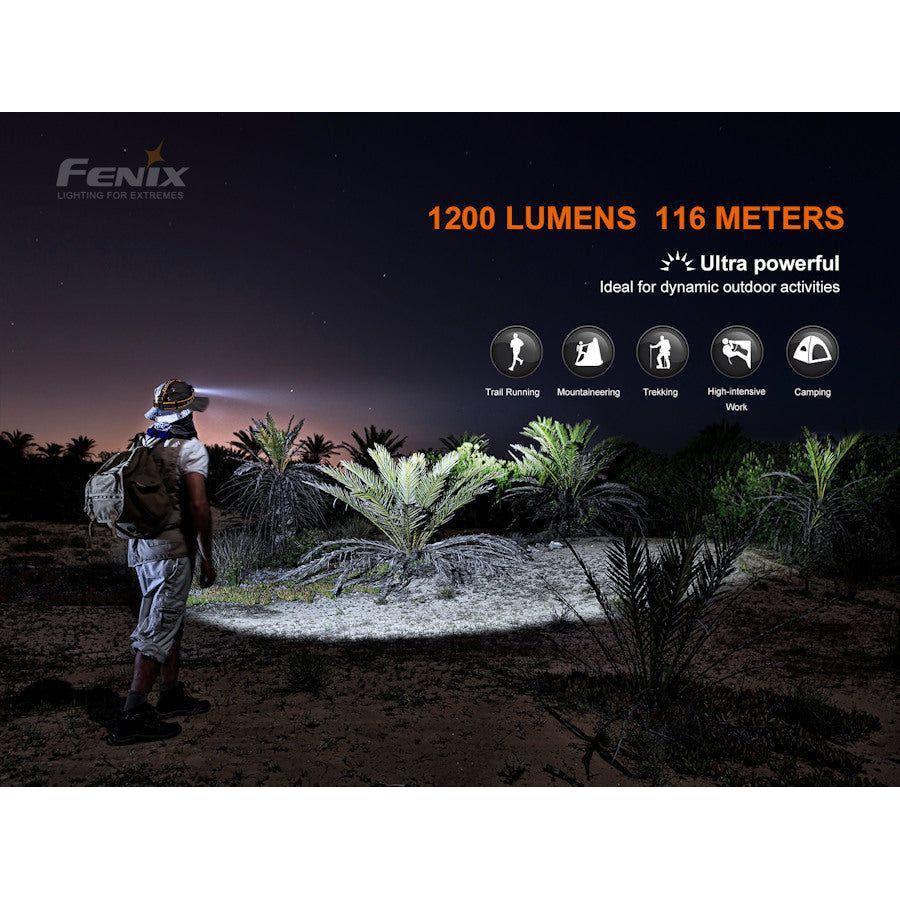 Fenix HM60R 1200 Lumens Rechargeable Headtorch - Hill and Dale Outdoors
