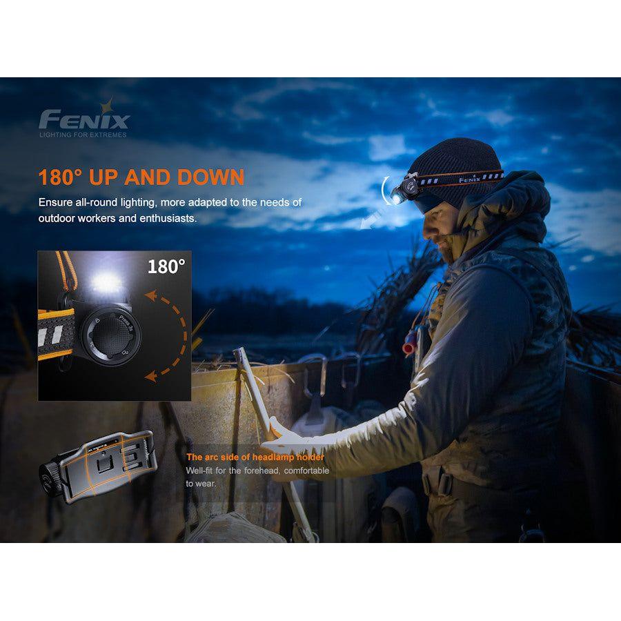 Fenix HM60R 1200 Lumens Rechargeable Headtorch - Hill and Dale Outdoors