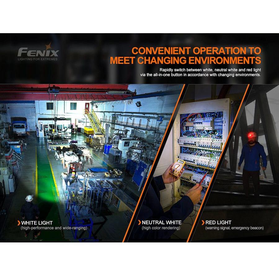 Fenix HM70R 1600 Lumens Rechargeable Headtorch - Hill and Dale Outdoors