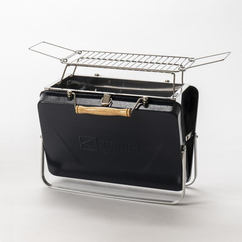 Kenluck Buddy Grill / BBQ - Hammertone Gloss Blue - Hill and Dale Outdoors