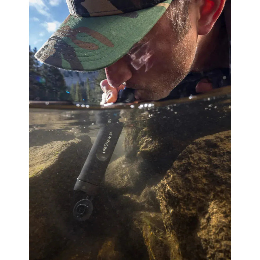 Lifestraw Peak Series Straw - Personal Water Filter - Dark Grey - Hill and Dale Outdoors