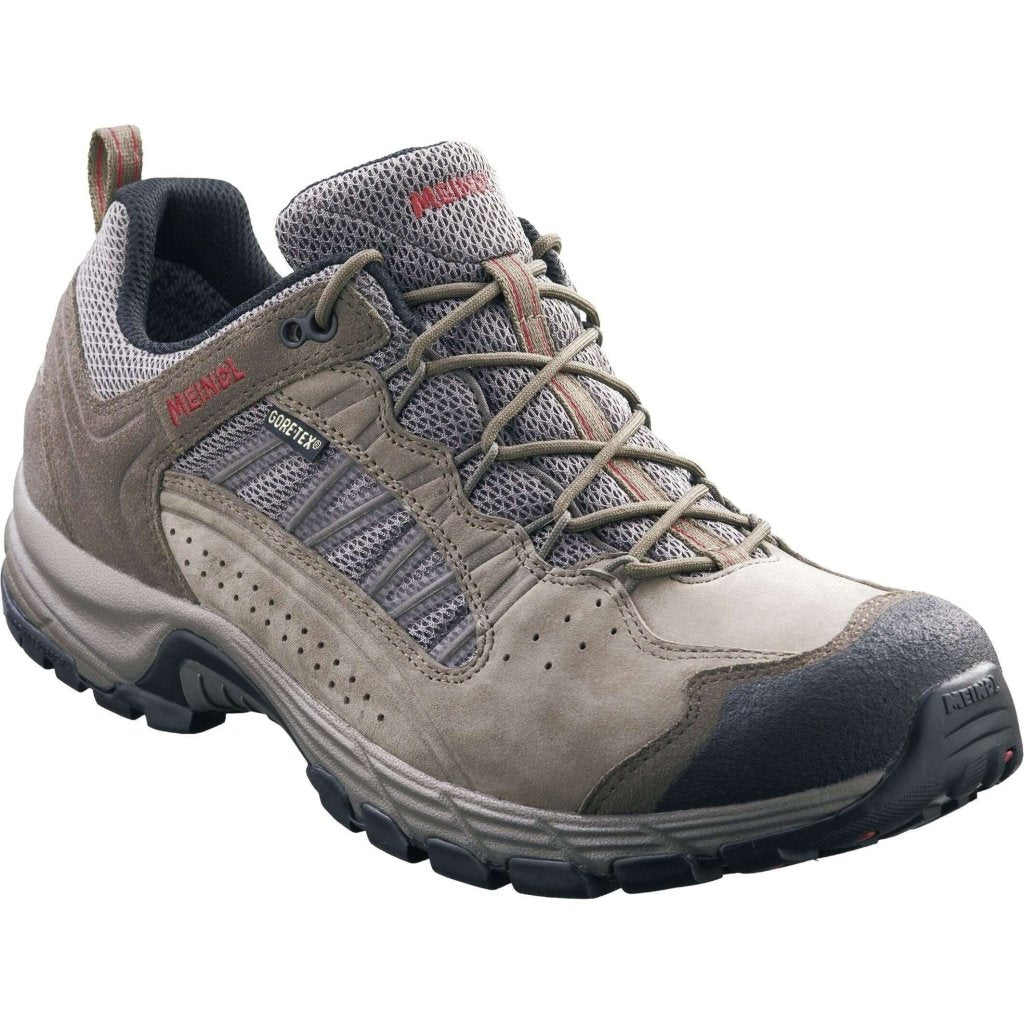 Meindl Journey Pro GTX Wide Fit Walking Shoes - Reed/Red - Hill and Dale Outdoors