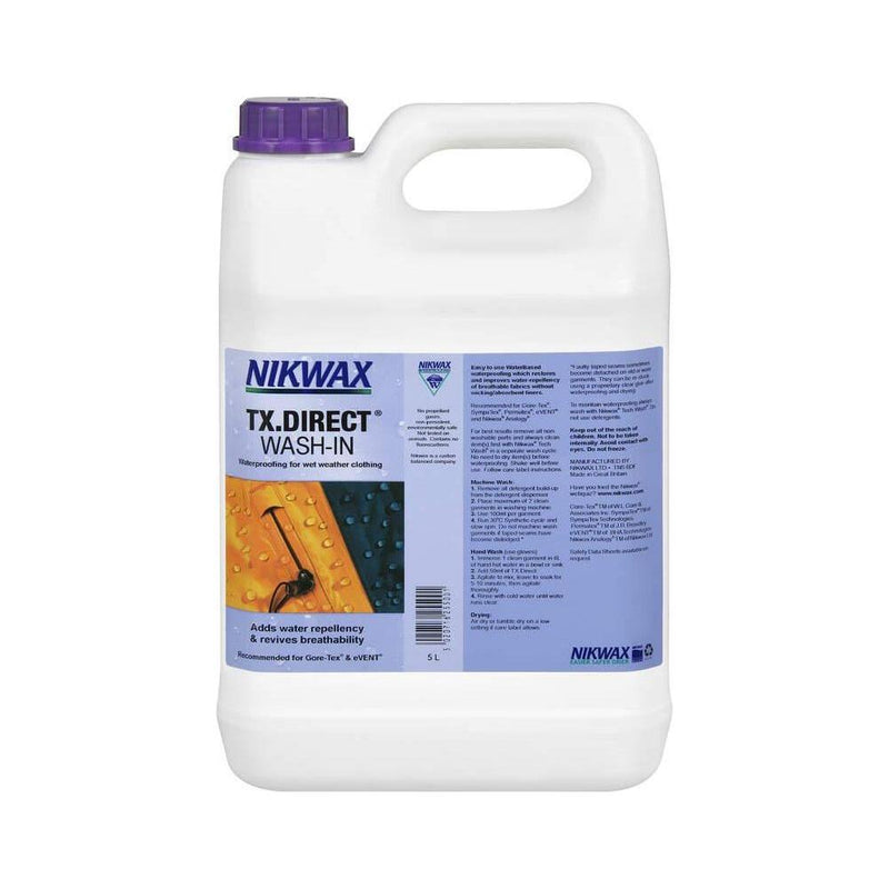 Nikwax TX. Direct Wash - In Waterproofing - 5L - Hill and Dale Outdoors