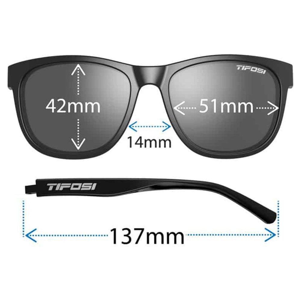 Tifosi Swank Polarised Single Lens Sunglasses - Satin Black - Hill and Dale Outdoors