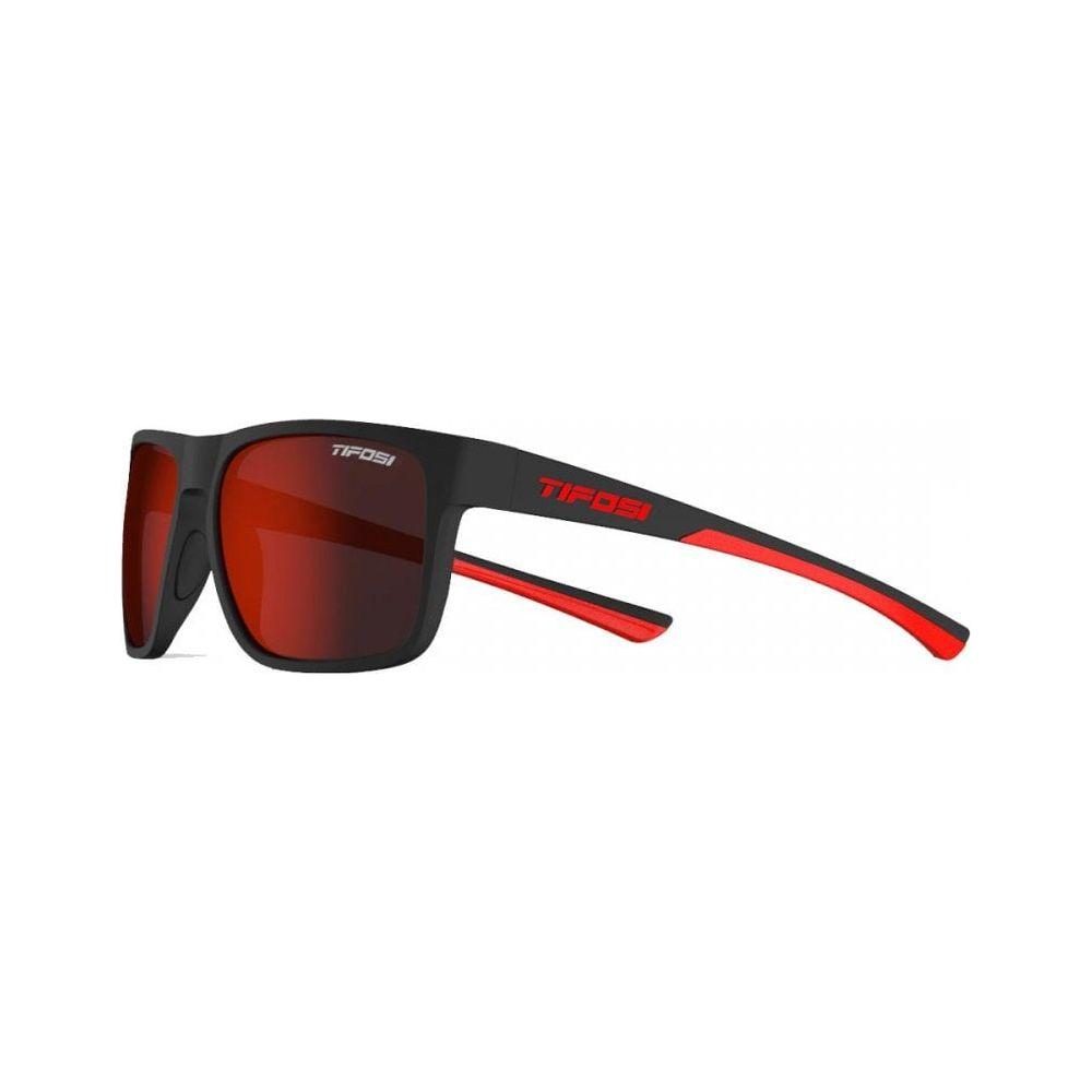 Tifosi Swick Single Lens Eyewear - Satin Black/Crimson/Smoke Red - Hill and Dale Outdoors